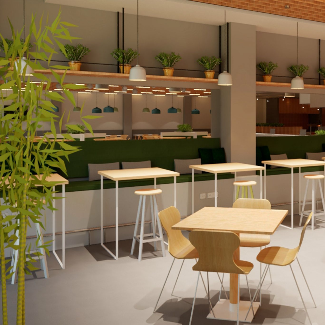 Pharmaceutical Office Cafeteria - Interior Design - Edge DPM